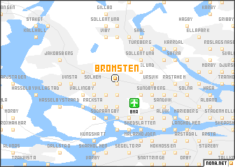 map of Bromsten