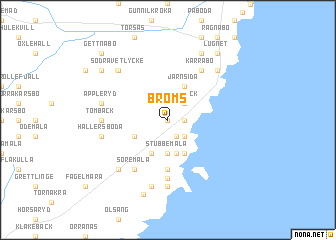 map of Bröms