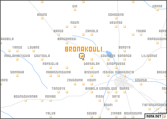 map of Bronakouli