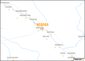 map of Brönäs