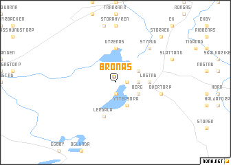 map of Bronäs