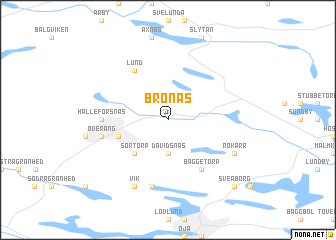 map of Bronäs