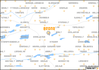 map of Bröna