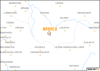 map of Bronco