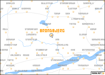 map of Brøndbjerg