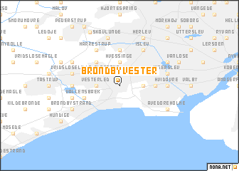 map of Brøndbyvester