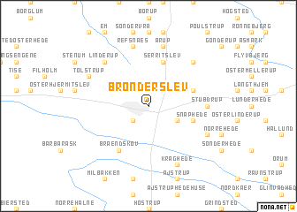 map of Brønderslev