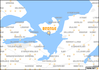 map of Brønde