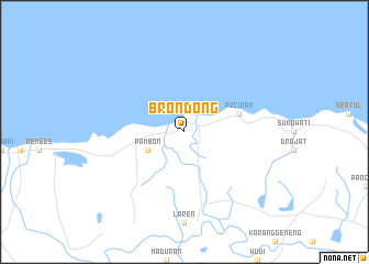 map of Brondong