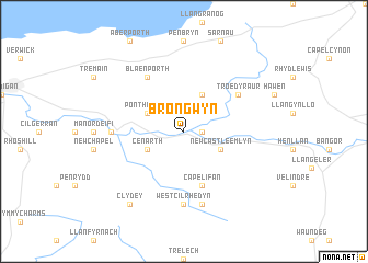 map of Brongwyn