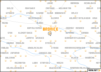 map of Bronice