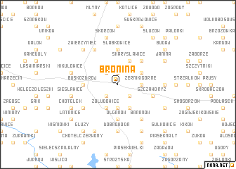 map of Bronina