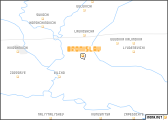 map of Bronislav
