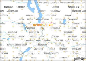 map of Broniszewo