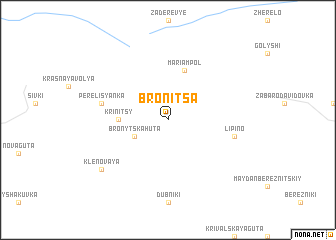 map of Bronitsa