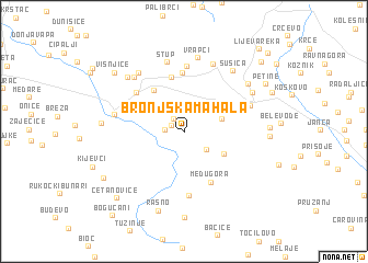 map of Bronjska Mahala