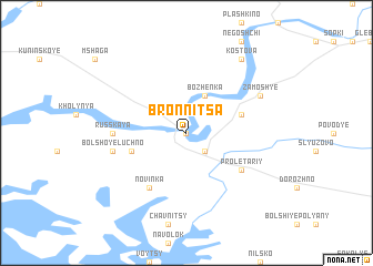 map of Bronnitsa