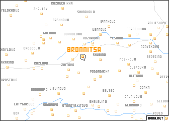 map of Bronnitsa