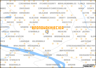 map of Bronowo Kmiecie A