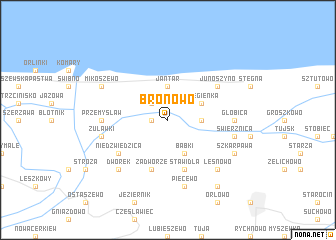 map of Bronowo
