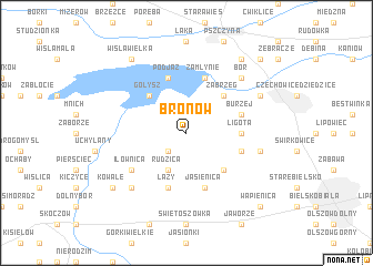 map of Bronów