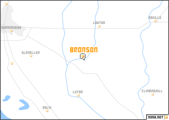 map of Bronson