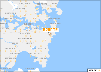 map of Bronte