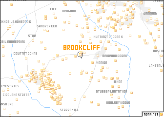 map of Brookcliff