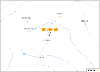 map of Brooker