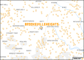 map of Brookeville Heights