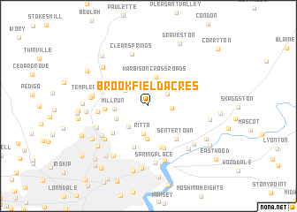 map of Brookfield Acres