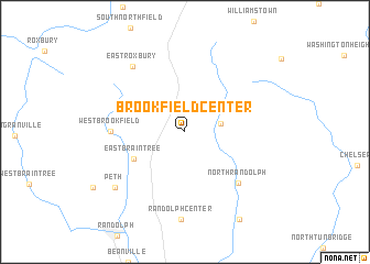 map of Brookfield Center