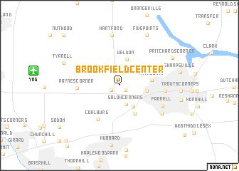 map of Brookfield Center