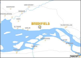 map of Brookfield
