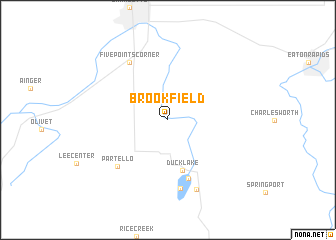 map of Brookfield