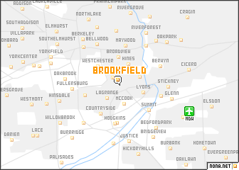 map of Brookfield