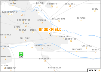 map of Brookfield