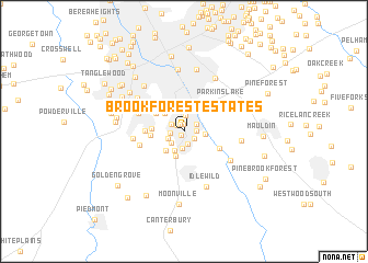 map of Brookforest Estates