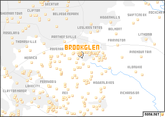 map of Brook Glen