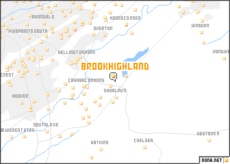 map of Brook Highland