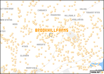 map of Brook Hill Farms