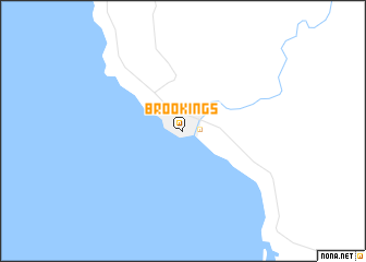 map of Brookings
