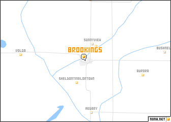 map of Brookings