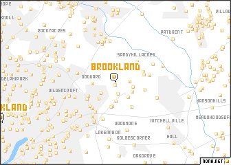 map of Brookland