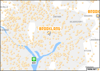 map of Brookland