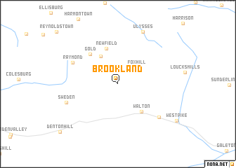 map of Brookland