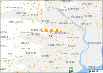 map of Brookline