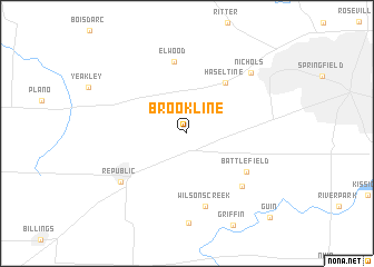 map of Brookline