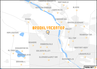 map of Brooklyn Center