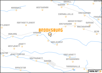 map of Brooksburg